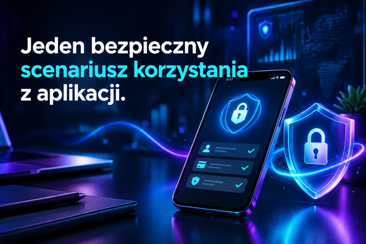 Jeden bezpieczny scenariusz korzystania z aplikacji