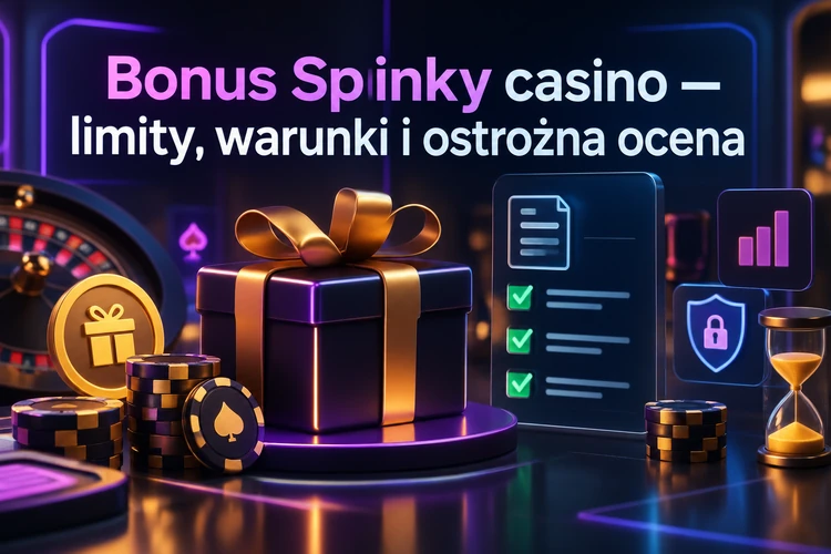 Bonus Spinky casino — limity, warunki i ostrożna ocena