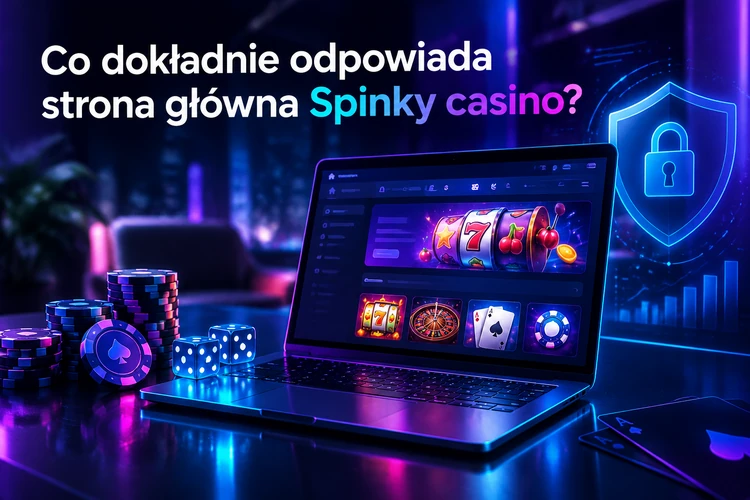 Co dokładnie odpowiada strona główna Spinky casino?