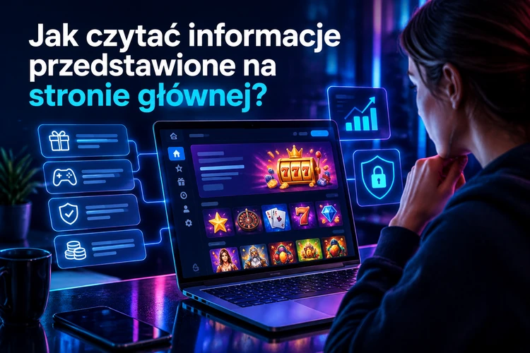 Jak czytać informacje przedstawione na stronie głównej?